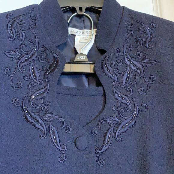 Navy blue Plaza South two piece suit - Picture 3 of 11